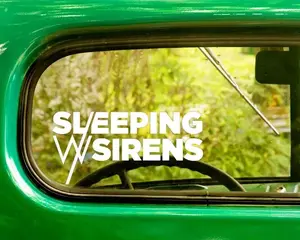 2Pcs Sleeping With Sirens Band Decals Stickers Bogo For Car Truck Window