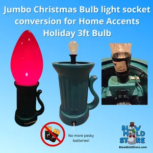 Home Accents Holiday Jumbo bulb - Adapter for E26 socket and bulb