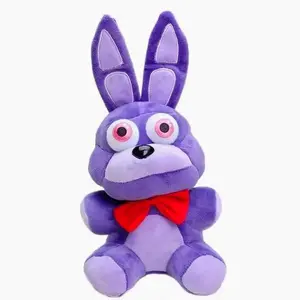 Five Nights at Freddy's Bonnie Plush Toy, Purple Bunny Stuffed Doll, FNAF Bonnie Plushie for Fans & Kids