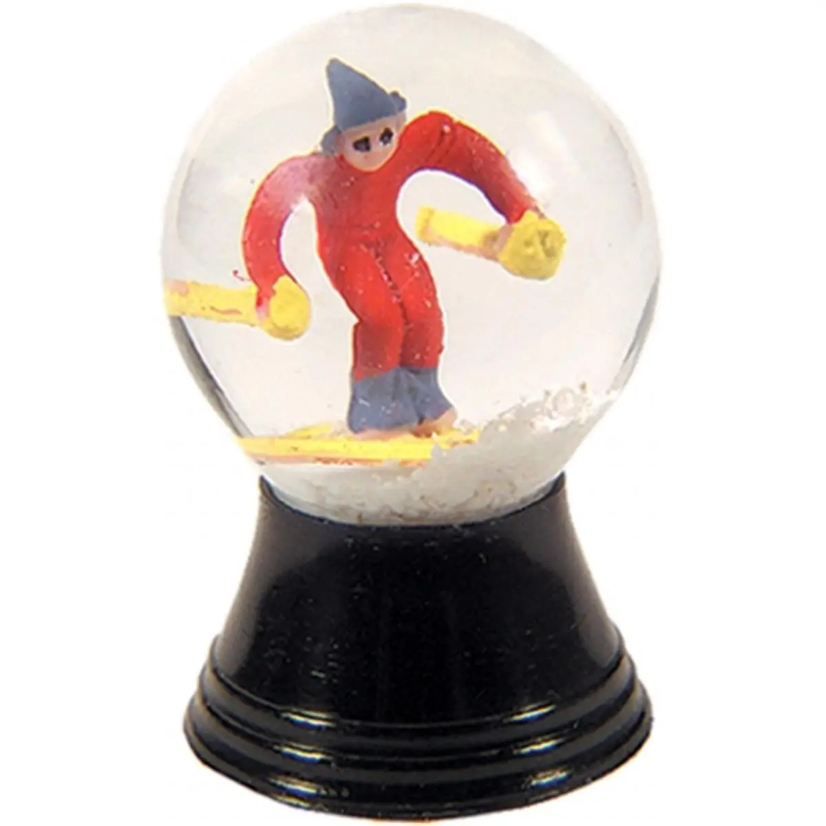 PERZ PR1171 Perzy Glass Snowglobe - Small Decorative Home Decor Ornament, Real Blown Glass, Mini Skier Figurine, Made in Austria, Not Suitable for Children Under 6 Years Old