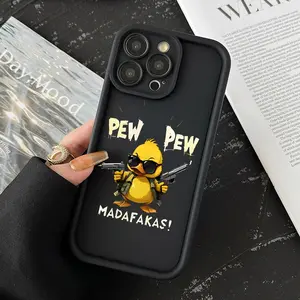 Creative Duck Phonecase Phone Protective Cover,Soft Silicone,Fully Protected and Shockproof Case For iPhone 17 16 15 Pro Max 14 14Pro 13 12 11 X 16 Plus Mini 17E 16E