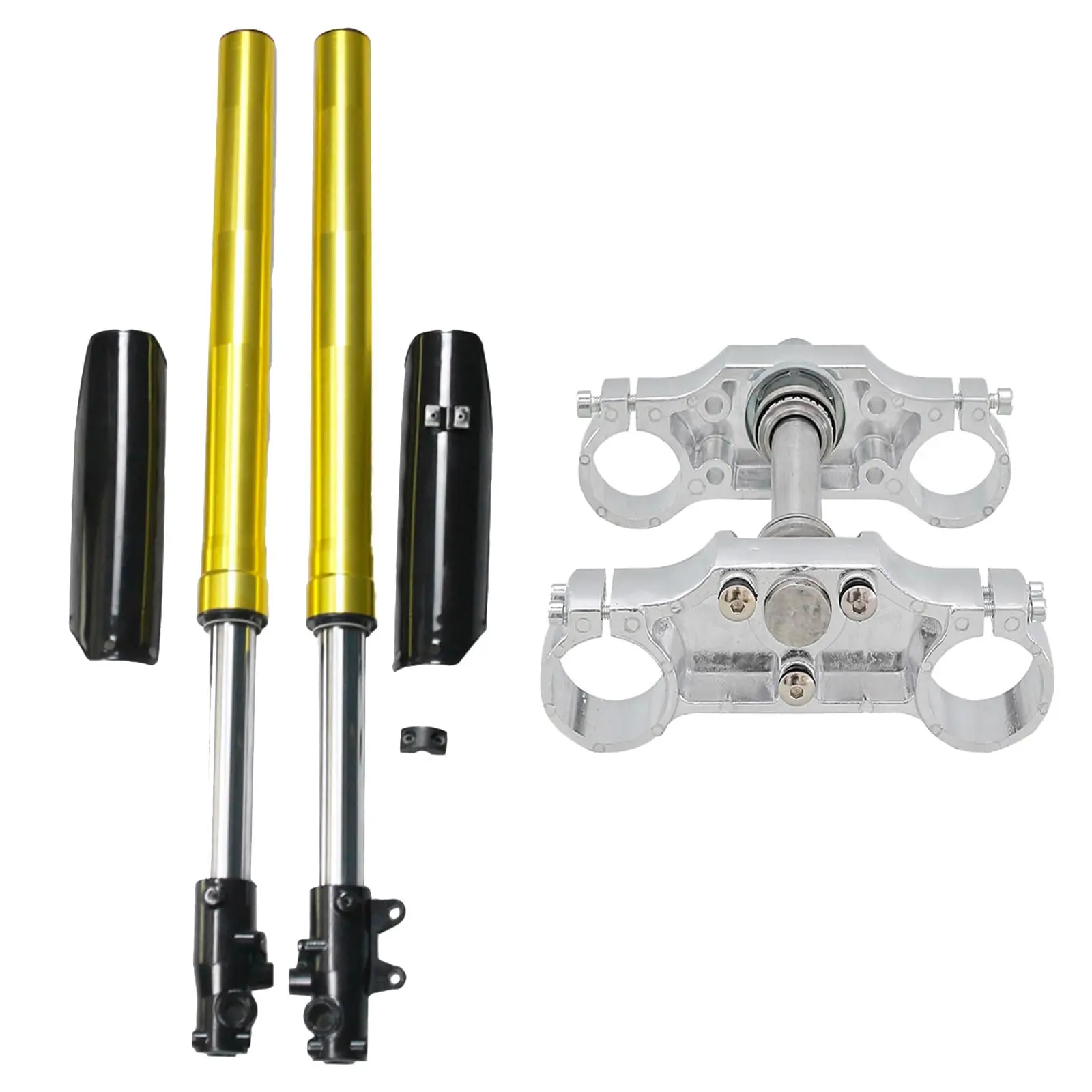 735mm (30") 45/48mm Front Forks Shock 15mm Axle Upside Down Shock Absorber for Pit Dirt Bike Scooter Pocket Trail Bike Offroad Motorcycle SSR Apollo Taotao Coolster