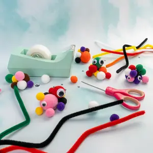 John Bead 100pcs Chenille Stems Pipe Cleaners for Art and School Craft Supplies