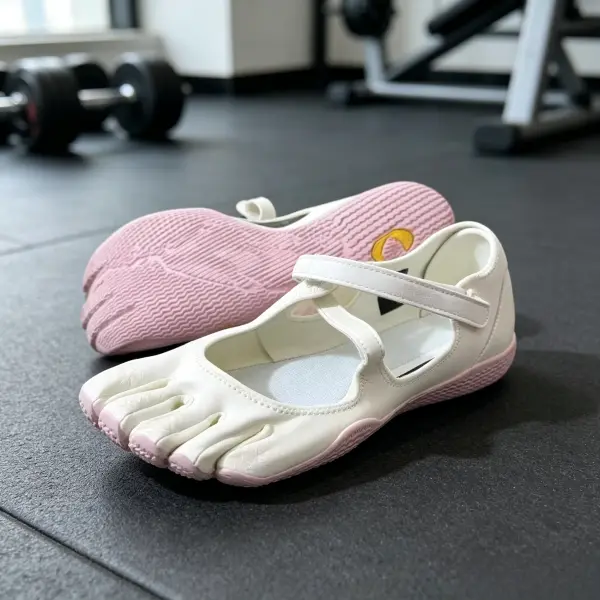 Women's 5-Toe Barefoot Shoes with Barefoot Look, Cross-Strap Minimalist Fit Footwear, Non-Slip Flexible Sole for Yoga Beach | Sports & Outdoor Accessories