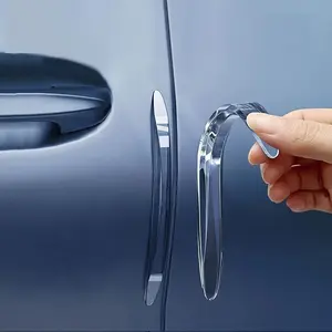 2pcs/set Invisible Car Door Edge Guards - Anti-Collision Strips for Scratch Protection, Rearview Mirror Safety Tape Car Door Protector Edge Guards Car Door Protector, Automotive Accessories