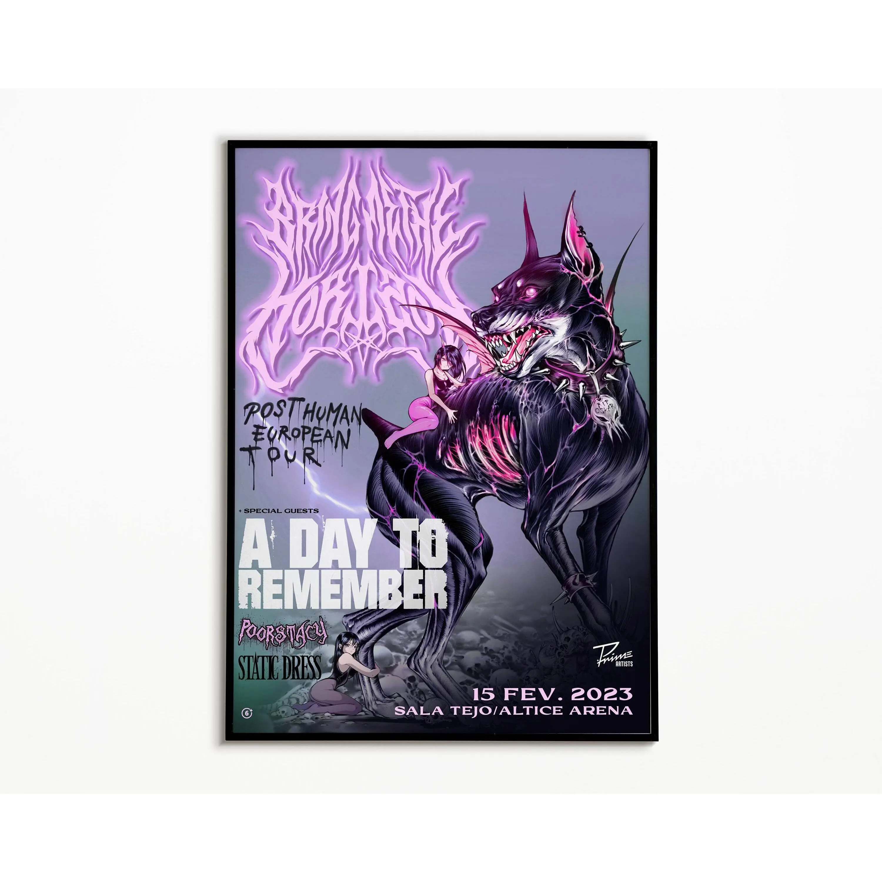 Bring Me the Horizon poster - Lisbon 2023 concert print, Music wall art, BNTH art, Rock posters POSTER