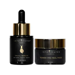 Intoxicated Cosmetics Exfoliation Parade | Snail Serum & Power Pro Peel Pads