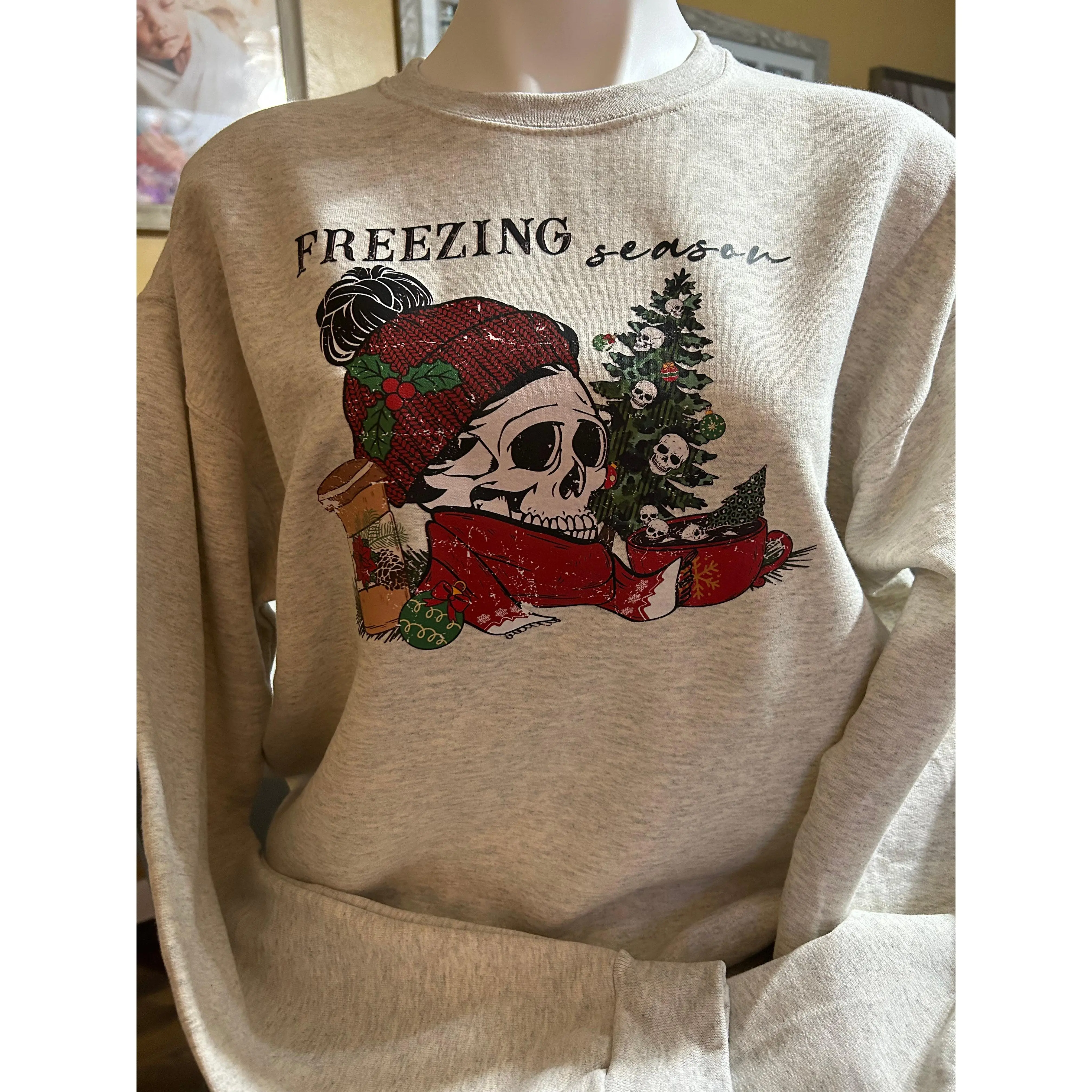 Freezing Season Christmas Skeleton Sweater