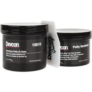 Devcon 1 Lb Pail Two Part Epoxy 60 min Working Time, 2,600 psi Shear Strength 10610