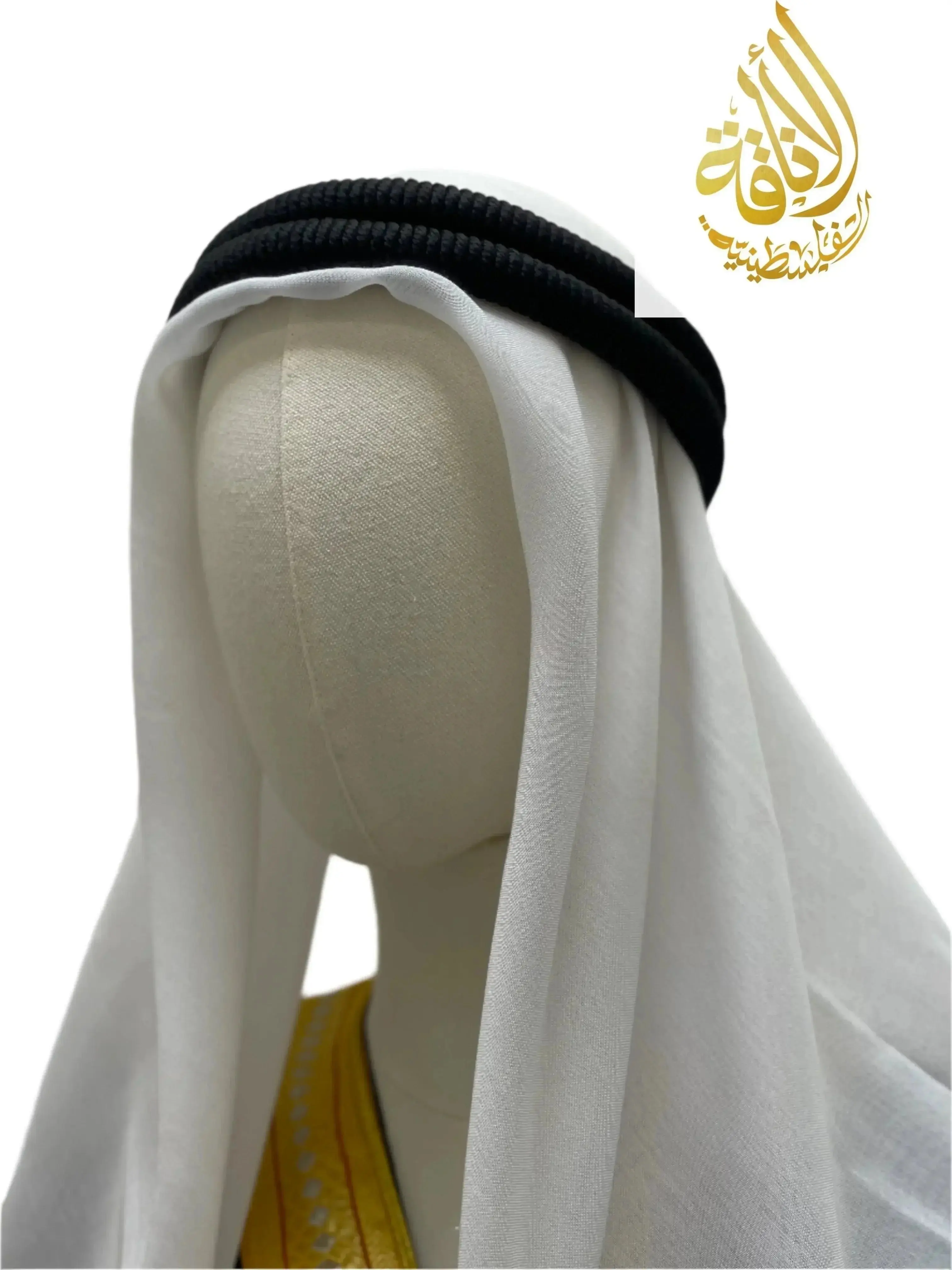 Classic White Scarf for Under Agal - Essential Accessory for Traditional Attire