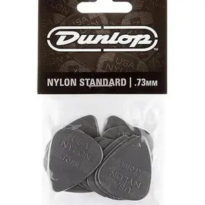 Dunlop 44P73 Standard NYLON Guitar Picks .73mm USA Made Quality Picks for Electric & Acoustic Guitars