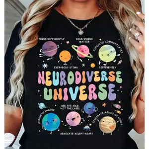 Autism Awareness Shirt, Neurodiverse Universe Shirt, Sped Teacher Shirt, Space Neurodiversity Shirt, Special Education Shirt, Autism Tees