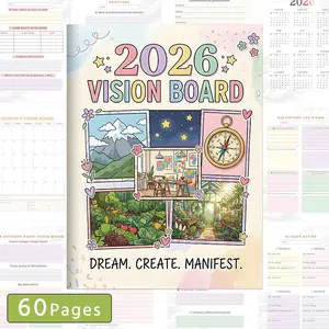 2026 Vision Board Wish List Handbook, Future Planning Wish Record Book, Goal Setting Journal, Personal Development Planner, Monthly Vision Board, Creative Vision Board