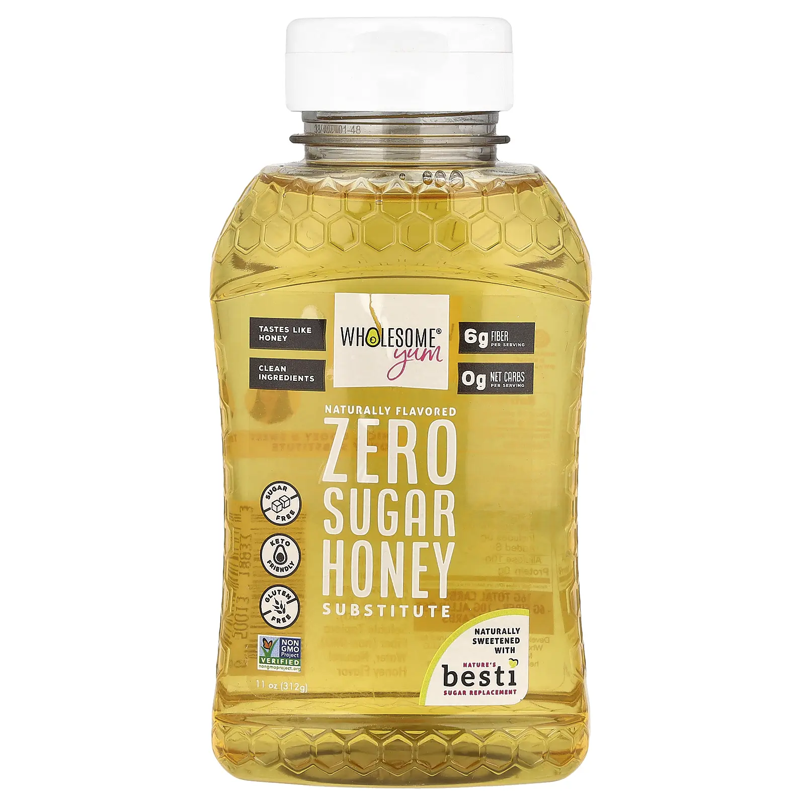 Wholesome Yum Zero Sugar Honey Substitute, 11 oz (312 g)