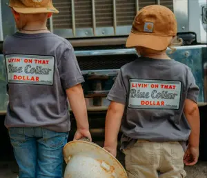 Livin' On That Blue Collar Dollar Boy's Short Sleeve Youth and Adult T-Shirt Sweatshirt, graphic tees country youth boy clothes, toddler boy clothing stuff, boys clothing, southern boy clothes, southern apparel outdoor play