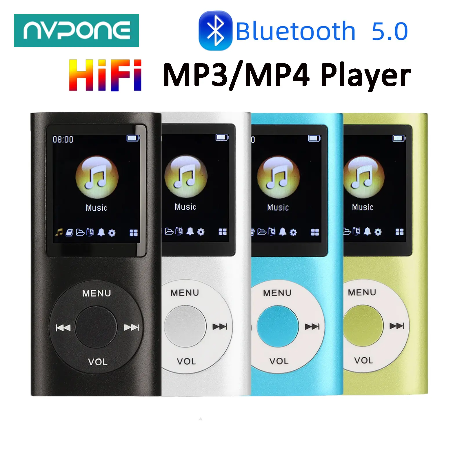 2026 Aluminum Alloy MP3 Player Stylish Multifunctional Lossless Sound Slim 1.8 Inch LCD Screen Portable MP3 Music Player portable mp3 player retro mp3 player Mini USB MP3 Player with Audio Jack mp3 player case