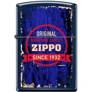 212 MAIN 2019 Grunge Seal Lighter - Blue Matte, Grunged Look Lighter Accessory