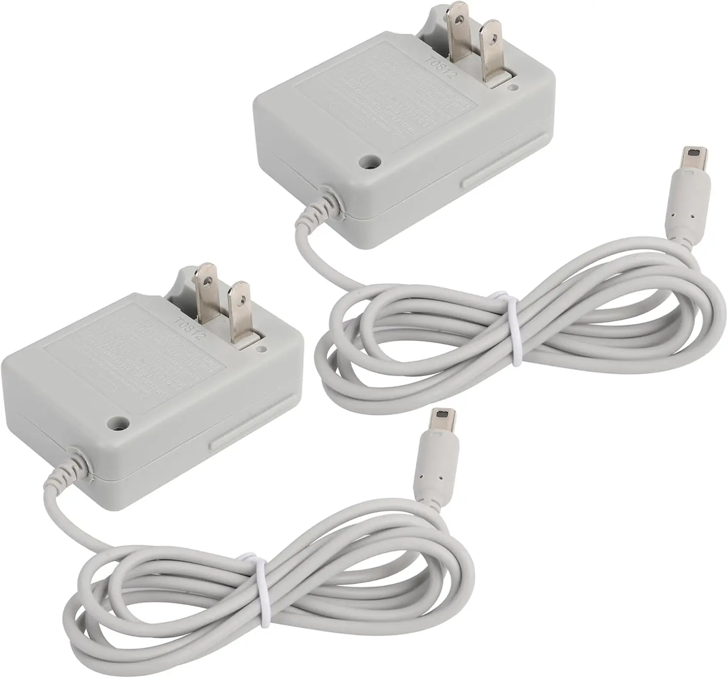 3DS Charger, DSi Charger Compatible with  3DS/ DSi XL/ 2DS/  2DS XL Wall Plug Power Adapter, 2 Packs