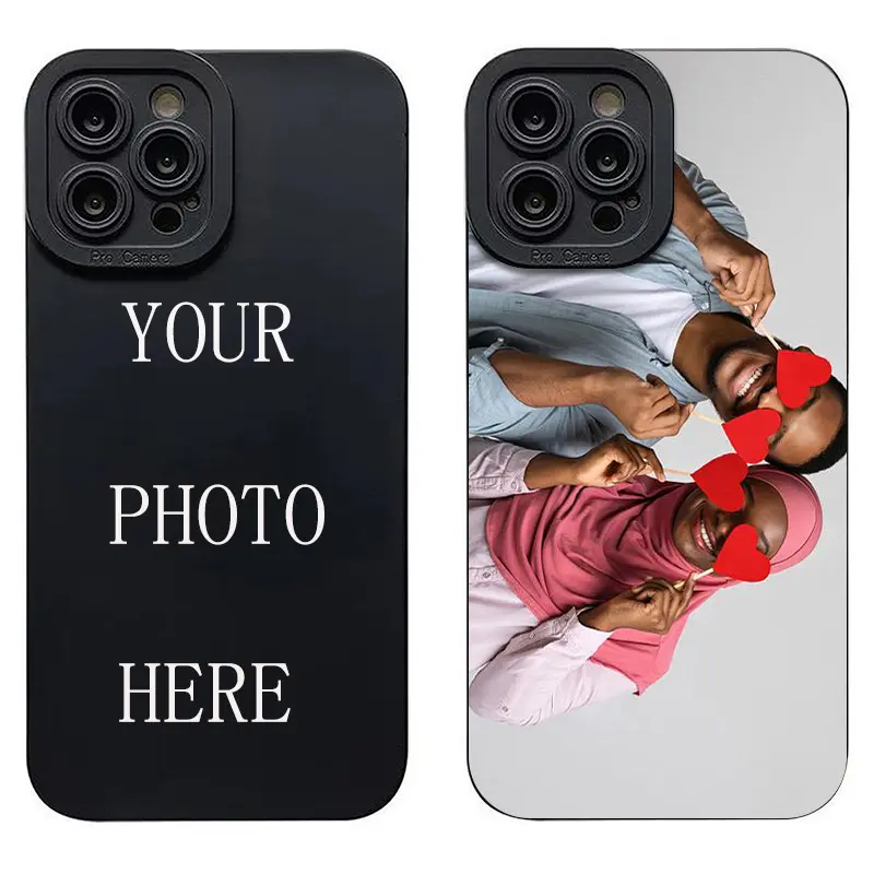 Personalized Customized Silicone iPhone Cover - Protective Phone Accessory with Custom Image Option, Durable, Stylish, Compatible with Various iPhone Models Including Latest Ones for Special Friend Moment Commemoration, Protection, Accessories
