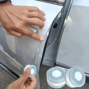 2PCS Car Door Edge Paint Protection Film 0.78"x196.85", Transparent Self-Adhesive Film, Auto Styling Accessory, Car Accessories