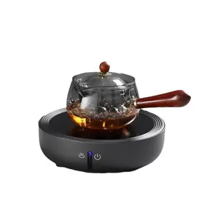 Household Electric Ceramic Stove, 20x20cm Small Size Constant Temp Mini Tea Maker for Glass Teapot, Heat Resistant, Minimalist Home Decor Indoor Tea Brewing
