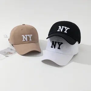 3pcs Women'S Fashionable NY Embroidered Baseball Caps - Breathable Polyester, Adjustable Buckle Closure, Lightweight & Stylish for Spring/Summer, Urban Street Style, Graduation Caps|Stylish Headwear|Lightweight Cap