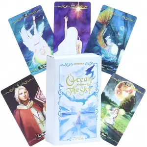 Sky Sea Tarot Cards, Fortune-Telling Oracle Cards, Water Element Ocean Atmosphere, Water Theme, Includes 78 Cards, Divination and Prediction, Divination Tool