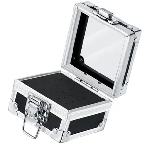 Durable Metal Nail Salon Drill Bit Storage Case Display for Manicure Tools