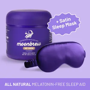 MoonBrew Sleepy Hot Cocoa – Melatonin-Free Magnesium Sleep Drink – Sugar-Free Calm Mix