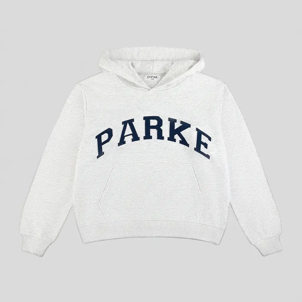 PARKE Unisex Letter Print Hoodie, Loose Lazy‑Fit Long Sleeve Pullover Casual Hooded Sweatshirt, Multiple Colors Available