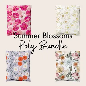 10x13 Floral Sample Pack Designer Poly Mailers Shipping Envelopes Premium Printed Bags