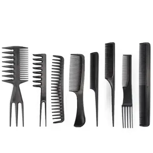 8-in-1 Retro Hair Styling Comb Kit – Slick Back, Fade, Part, Tease & Volumize | Barber-Grade Tools for Men’s Grooming & Classic Looks