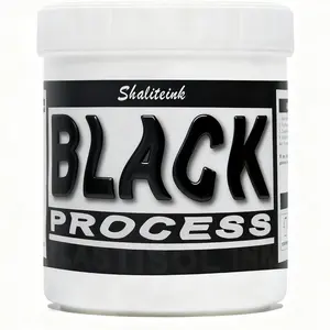 Shaliteink   Screen Printing Plastisol Ink Process Black - Highly Opaque Screen Printing Ink for Cotton, Polyester and Other Fabrics ，Fabric ink，Fabric paint，Fabric Emulsion,wash-resistant textile paint