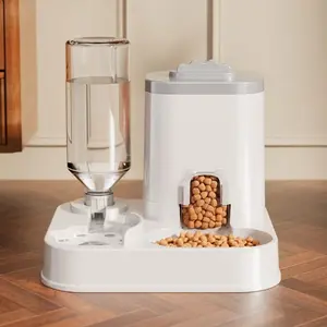 Durable Automatic Pet Feeder Water Dispenser Combo, Cat and Dog Use, Easy to Clean, Long-Lasting Design, Ideal for Home Use