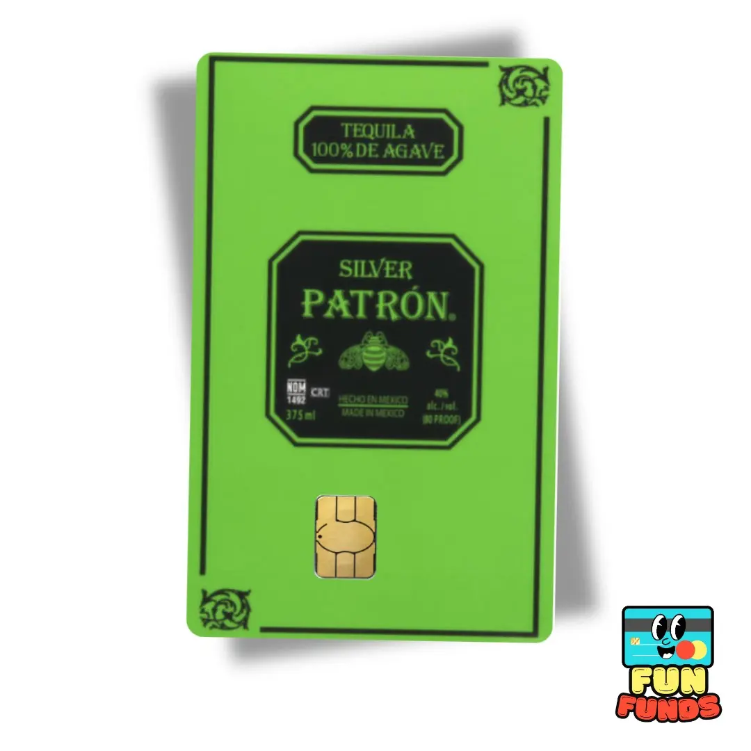 Tequila Credit Card Skin - Vinyl Sticker for debit cards, Waterproof, Glossy or Holographic - Easy to apply funny card sticker credit card