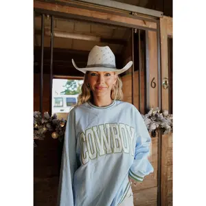Cowboy - Blue Vintage Crewneck Sweatshirt