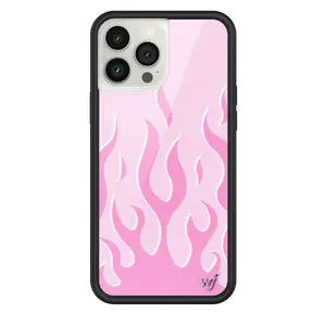 Wildflower Cases - Pink Flames, Limited Edition iPhone Case | Accessories Durable Protection Pink Trendy Classic Simple Girl Cellphone Cover