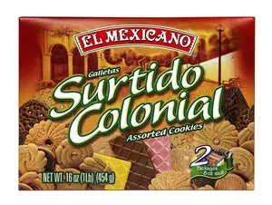 El Mexicano Surtido Colonial Cookies 16 oz - Galletas Surtidas