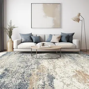 Art&Tuft Large Washable Rug, Anti-Slip Backing Abstract  Area Rugs, Stain Resistant Rugs for Living Room, Foldable Machine Washable Area Rug