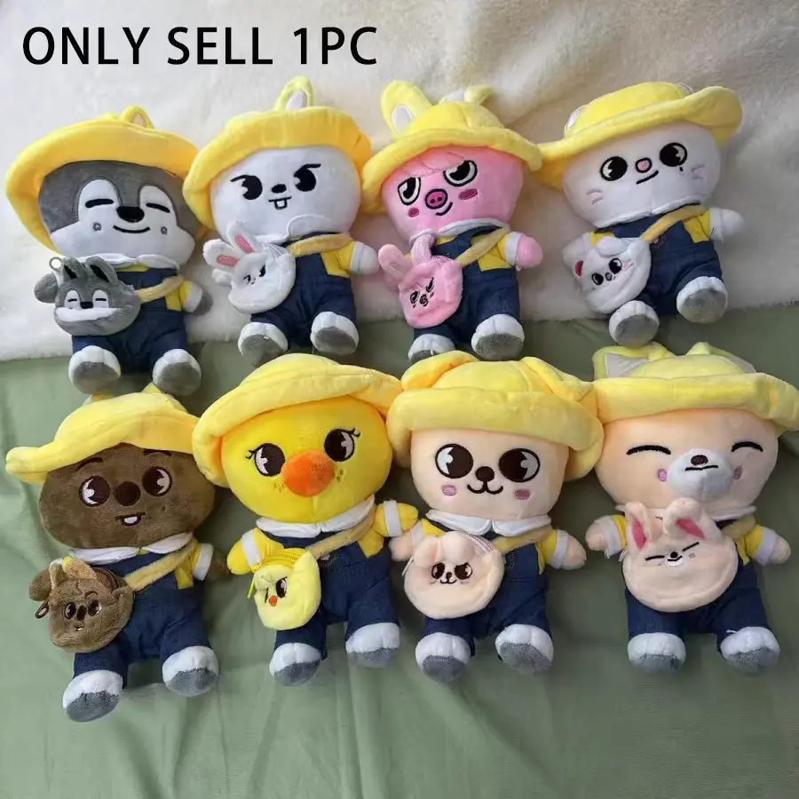 Adorable 20 cm Kindergarten Series Backpack Doll with Hat, Cute Handmade Soft Stuffed Animal, Cuddly Bedtime Companion and Perfect Gift for Friends, Stuffed Animal Gifts