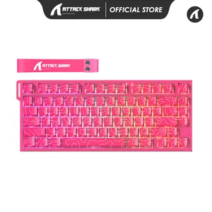 ATTACK SHARK R82 HE Rapid Trigger Wired Mechanical Gaming Keyboard TKL NKRO with 8K Polling, 0.005mm RT Accuracy, 256K Scan Rate, 5 Layer Sound Damped, Hall Effect Magnetic Switch, Driver for PC Mac