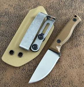 12cm Overall Fixed Blade Knife Kydex Sheath Full Tang Back Pocket Clip Horizontal Carry