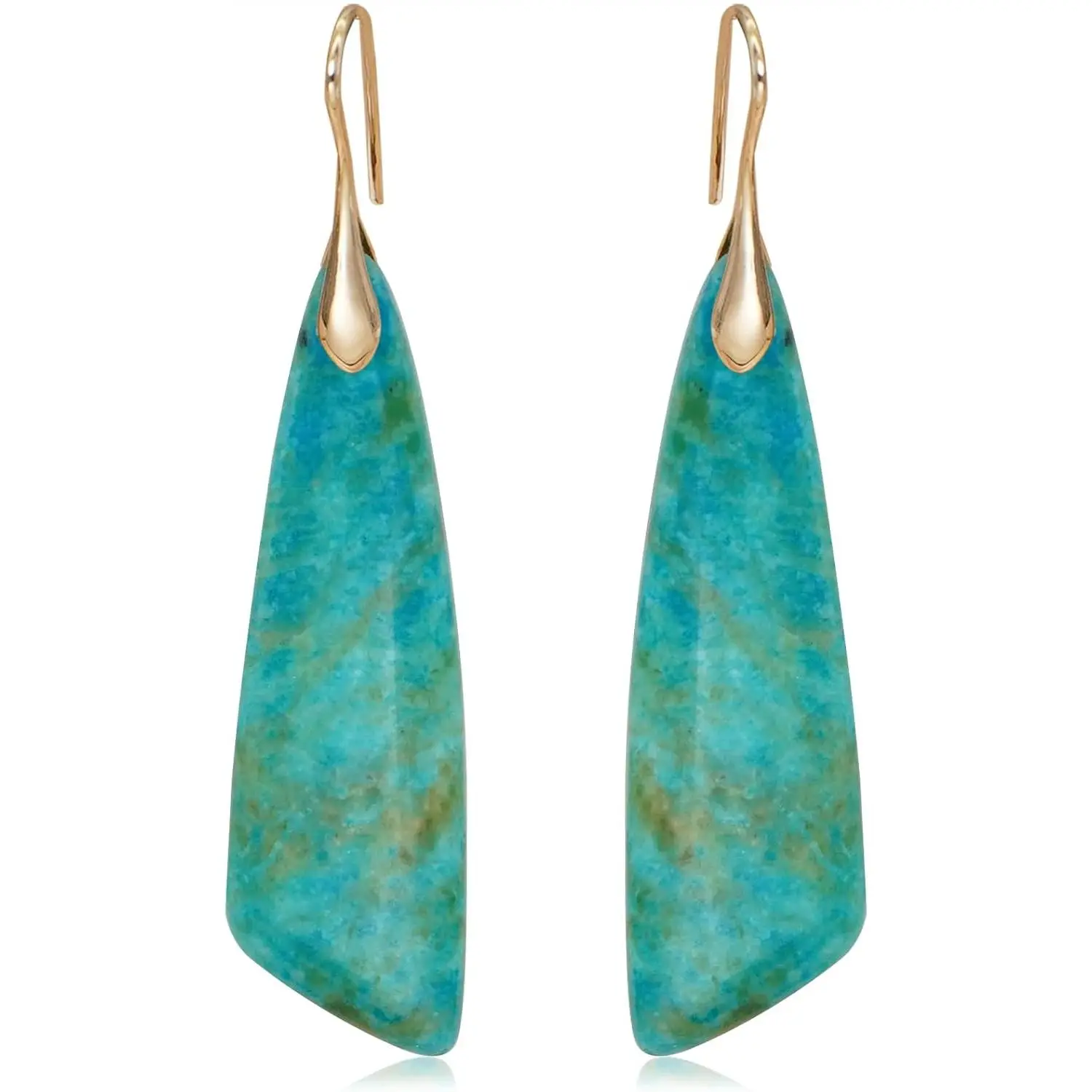 Stone Earrings for Women Boho Triangles Dangle Drop Earrings