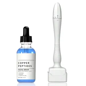 Peptides Serum, Copper Peptides Serum for Face - Tightening, Repairing, Collagen Boosting - with Hyaluronic Acid