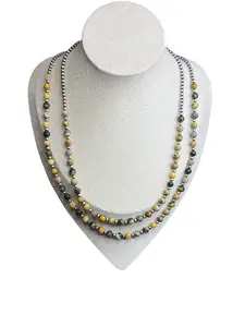 Bumblebee Jasper & Desert Bead Necklaces