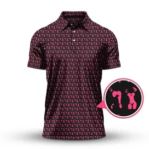 Mens Crazy Pattern Golf Polo Shirt Body Art Funny Shirt