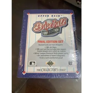 1991 Upper Deck Baseball Final Edition Set 100 Cards Factory Sealed Jim Thome RC