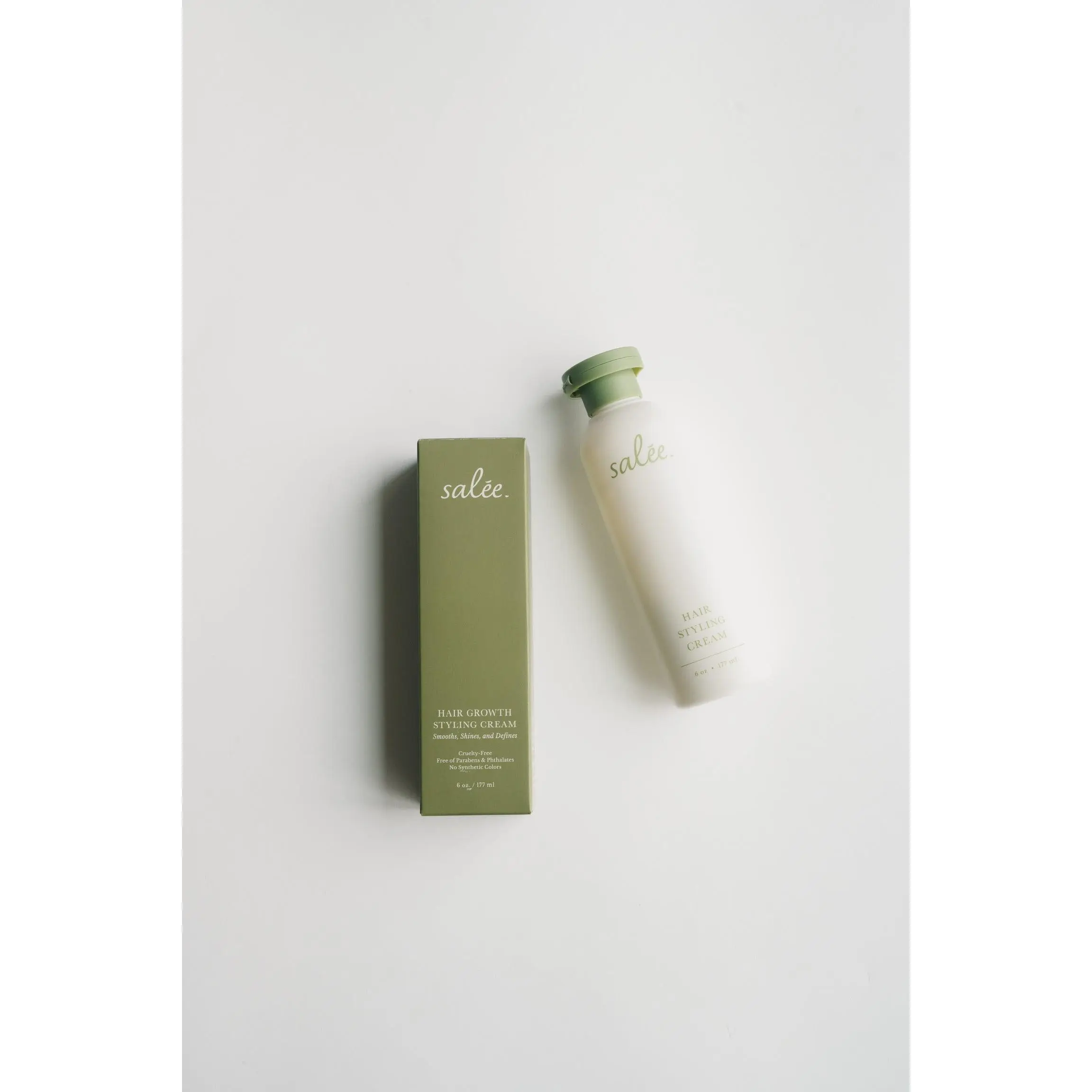 Salee Hair Styling Cream - Frizz-Free Hold for Curls, Waves and Straight Hair, Non-Stiff Formula