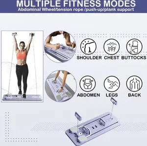 Multifu-functional Abdominal board 6-in-1Exercise Board,Home PilatesReformer,Abs Workout Equipment for Abdominal &Streng