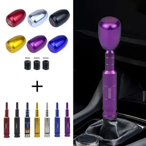 Universal Car Gear Shift Lever Shifting Extended Extension Rod Set, Aluminum Alloy Material, Durable and Long-Lasting, Easy Installation, Perfect Fit for Most Vehicles